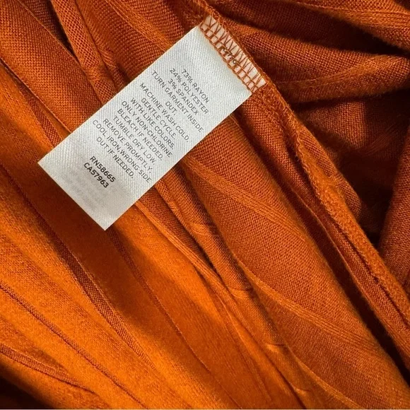 BP Women’s Rust Color Ribbed Robe Size XL - Picture 6 of 10